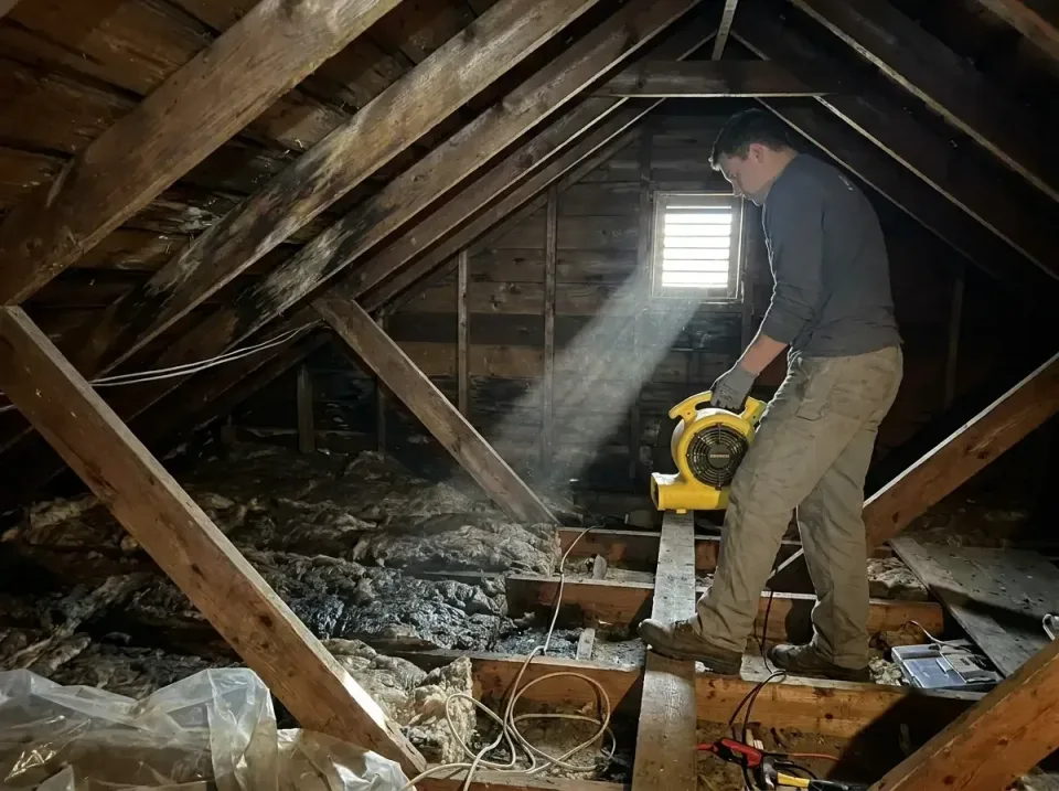 attic-water-damage-drying-proc-007 — frequently asked questions, Emergency Water Extraction & 24/7 Flood Response in Collier…
